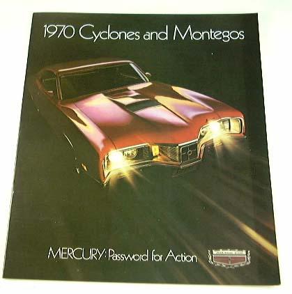 1970 70 mercury cyclone and montego brochure gt mx