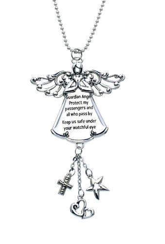 Car charm guardian angel protect rearview mirror charm ganz eg0581