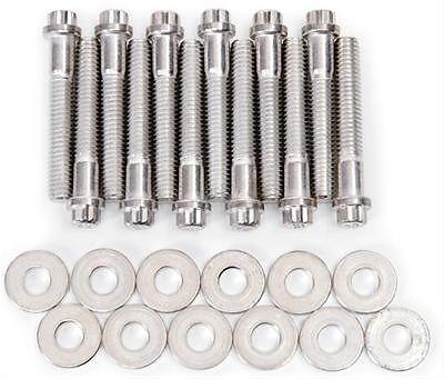 Edelbrock intake manifold bolts steel cadmium hex head washers ford 260 289 302