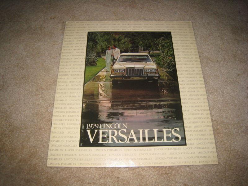 1979 lincoln versailles sales brochure dealer catalog literature
