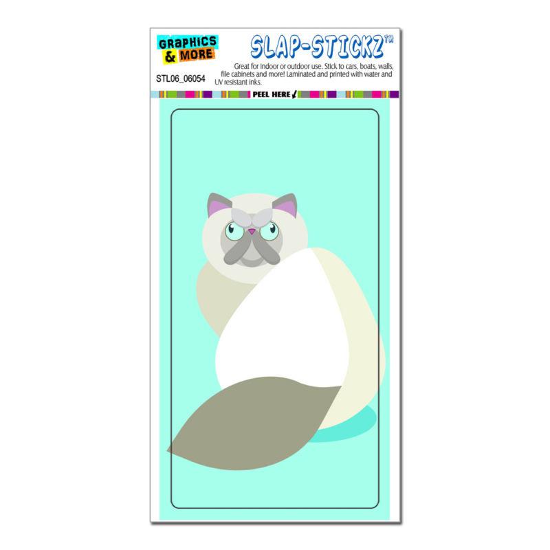 Geometric himalayan persian siamese cat - slap-stickz™ window bumper sticker
