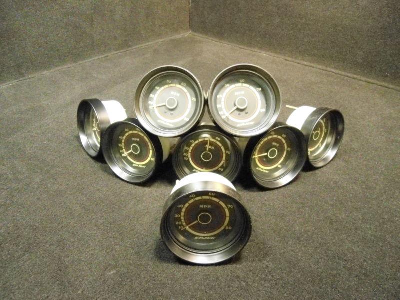 Lot of 8 3.5" 80 mph cajun speedometer  by medallion outboard boat instrument