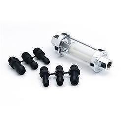 Clearview fuel filter universal fit - fits 1/4 in, 5/16 in, 3/8 in id fuel hose