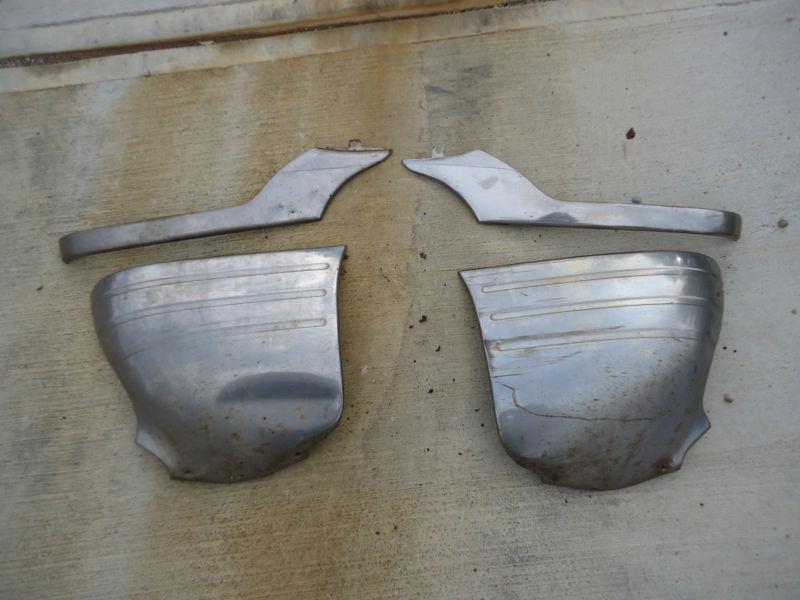 52 chevy deluxe coupe stainless rear fender trim good for rat rod