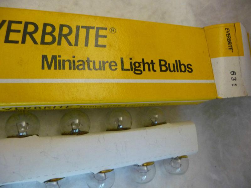 Everbrite 631 miniature light bulb (box of 10) nos 