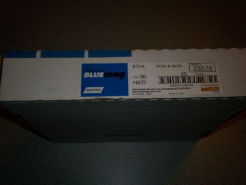 8in psa blue magnum sanding discs (80) grit nor23576