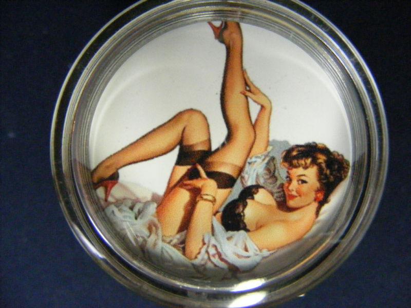 Steering wheel"spinner knob,"pin up girl,30s-40s-50s(3)