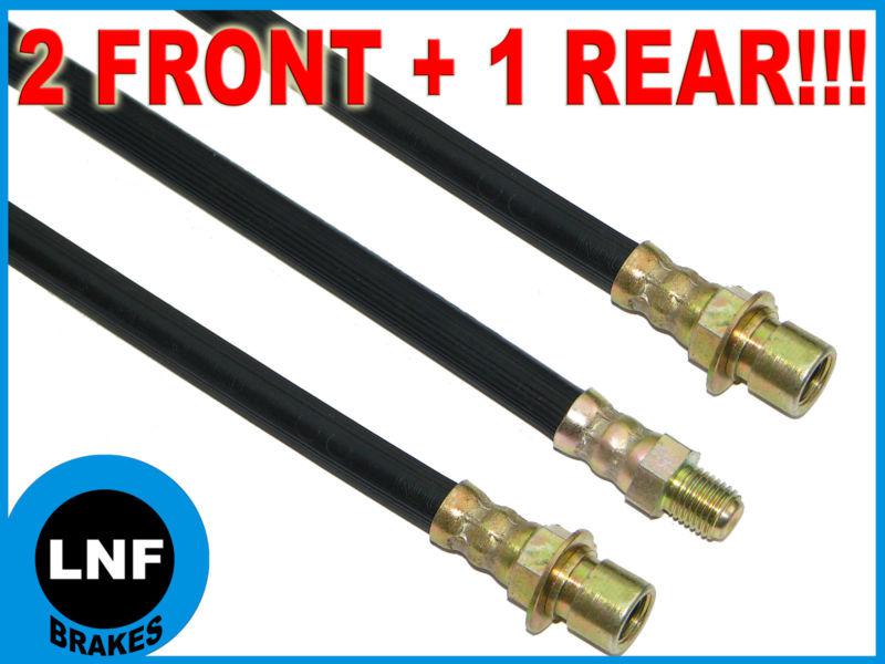 50 51 52 53 54 55 56 cadillac 62 coupe deville - brake hose set x3 2fr+1rr