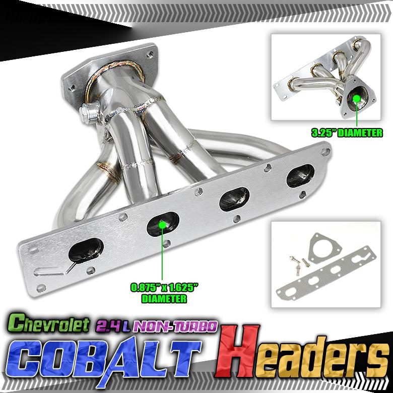 05-10 cobalt/hhr/saturn ion 2.2l/2.4l na stainless steel racing header/exhaust