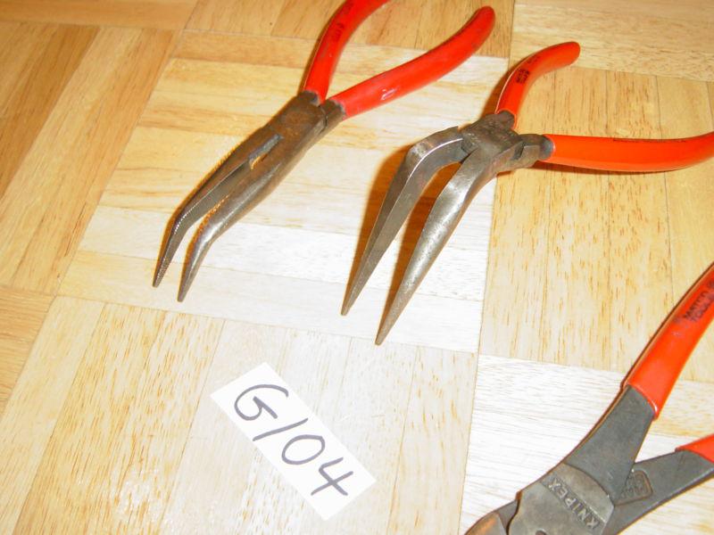 MATCO TOOLS 4 PIECE SNAP RING,HIGH LEVERAGE DIAGONAL,ANGLE NEEDLE NOSE PLIERS , US $124.99, image 3