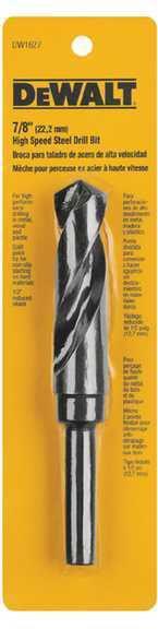 Dewalt tools dew dw1627 - drill bit, black oxide - split point; wood, metal o...