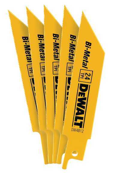 Dewalt tools dew dw4812 - saw blade, reciprocating; 4""