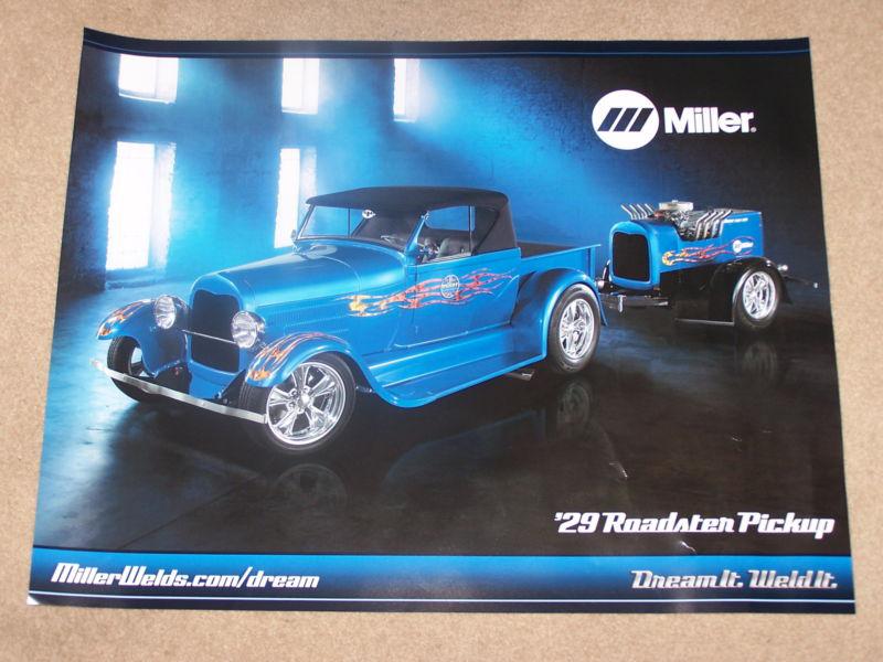 3 ft  by 2 ft -  miller weld roadster - poster