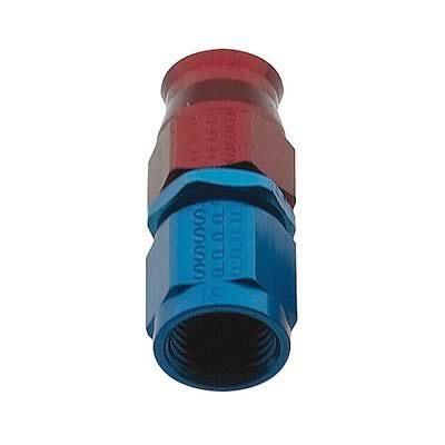 Fragola 690103 hose end p.t.f.e. straight -3 an hose to female -3 an red/blue ea