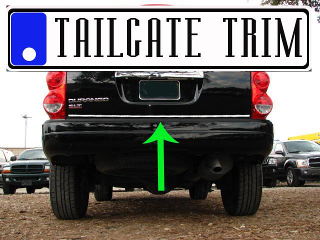 Chrome tailgate trunk molding trim - dodge