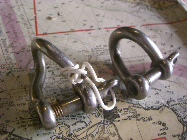 (2) twisted shackles standard and long. 5/16" pins.