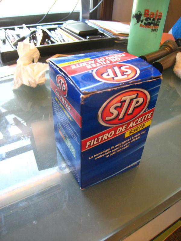 New stp s3675 oil filter canister nib in box