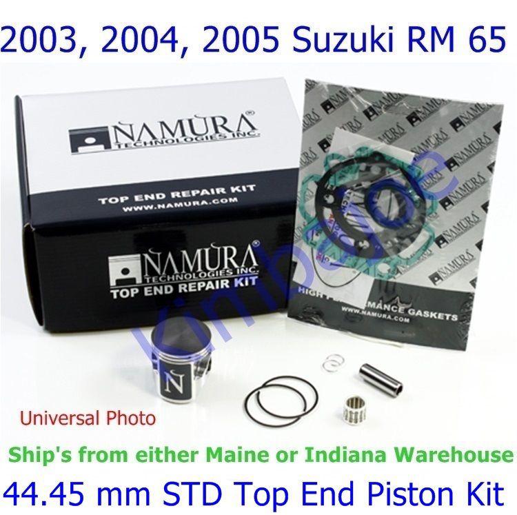 2003 2004 2005 suzuki rm 65 namura 44.45 mm std top end piston kit