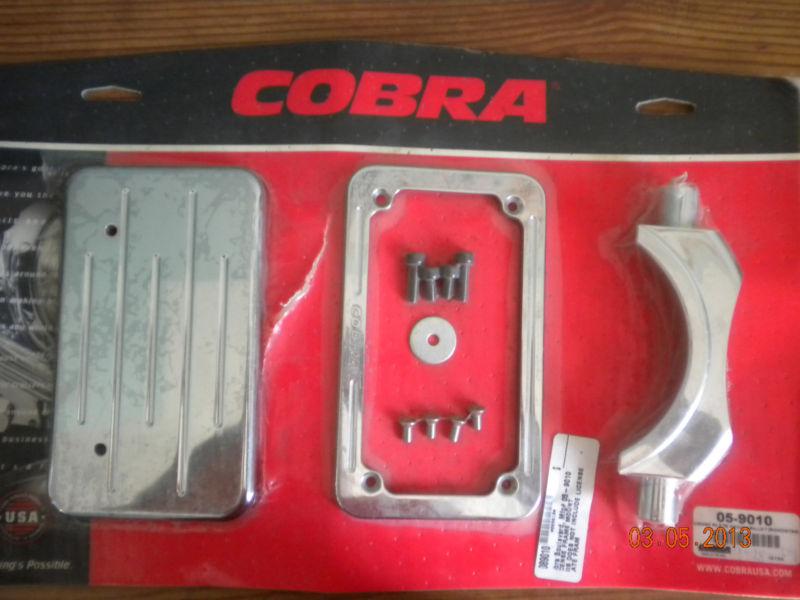 1700 road star chrome cobra license plate frame with directional relocator 99-up