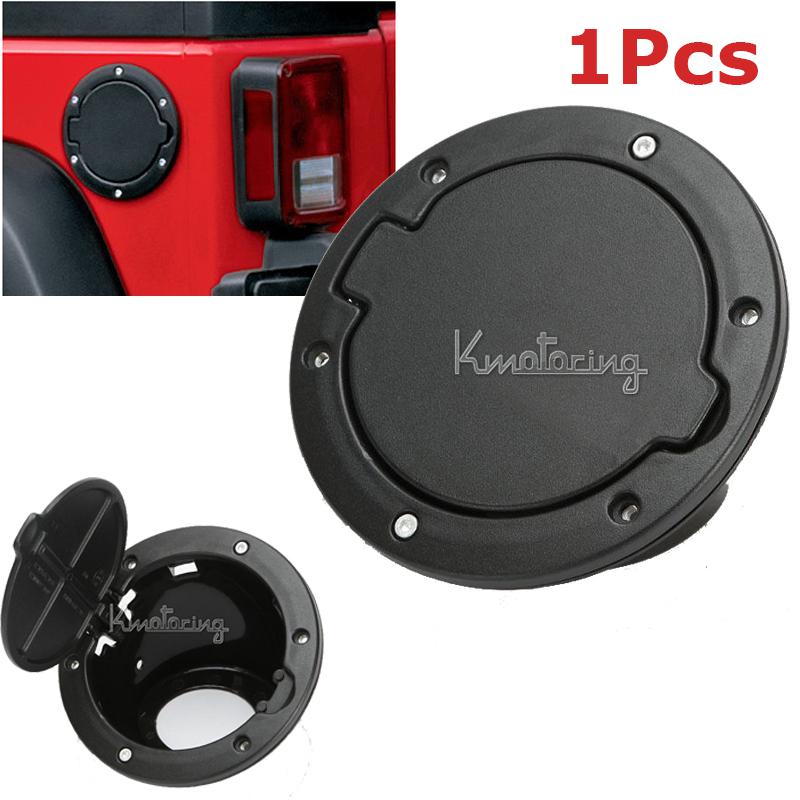 Stainless steel gas cap tank fuel petro door cover for jeep wrangler 07-13 new