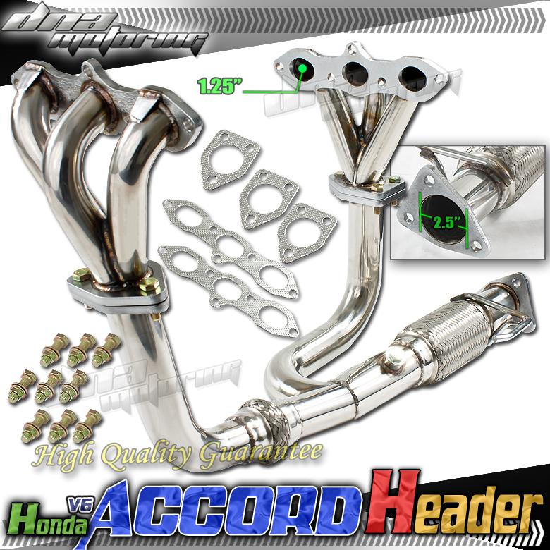 98-02 accord v6 j30 stainless steel racing performance header/manifold exhaust
