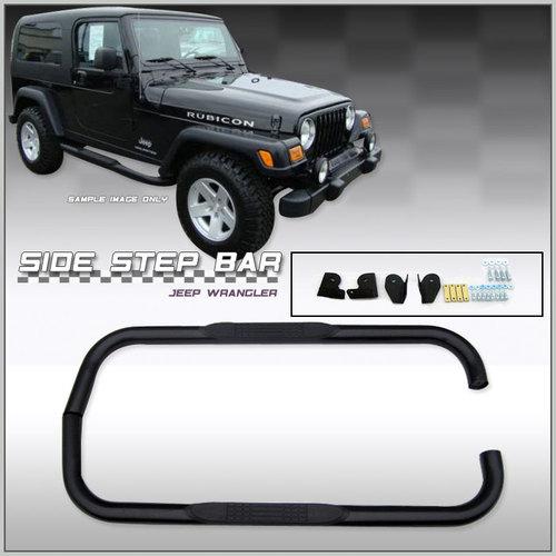 07-13 jeep wrangler 2 door 3" black nerf steps bars running boards brand new
