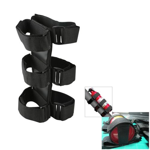 Car suv portable fire-extinguisher black nylon adjustable bandage fixing band