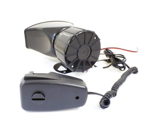 Dc 12v 60w horn siren loud megaphone for motorcyle car truck  with mic 5 sounds