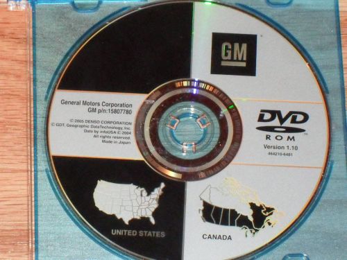 2007 2008 2009 cadillac dts navigation disc dvd cd 15807780 disk oem map