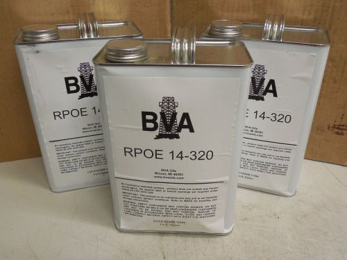 Bva refrigeration refrigerant lubricant rpoe 14-320 14320 r22 1 gallon lot of 3