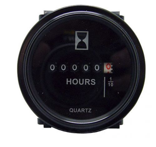 12v 24v 36v hour meter for marine boat engine 2" round gauge