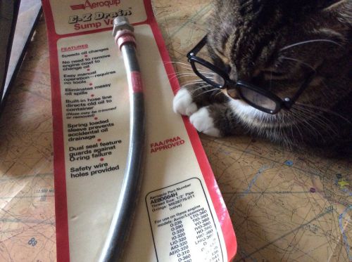 Aeroquip e-z drain sump valve p/n ae80664h (2874) cat not included