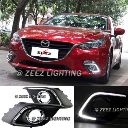 Find Exact Fit LED Daytime Running Light DRL Fog Lamp Kit Mazda 3 Mazda3 14 15 16 P in Los