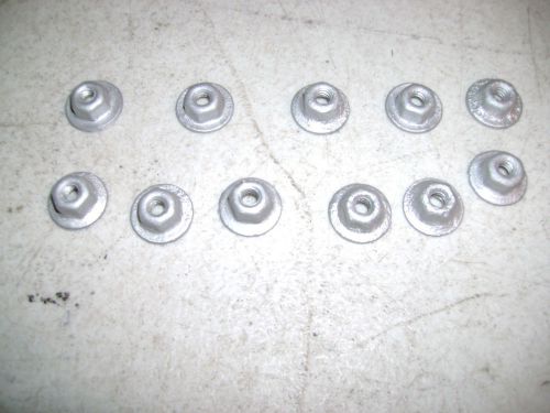 1965 - 1966 oem mustang park light, and tail light retaining nuts -11 pieces