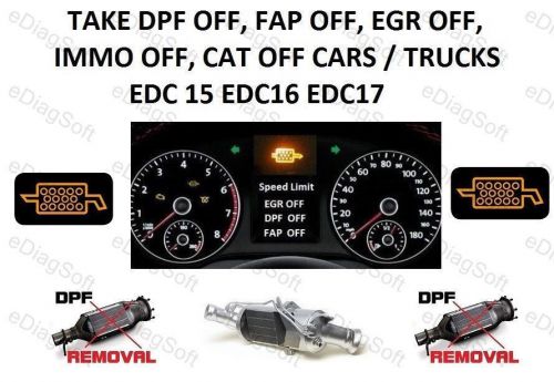 6 programs to remove fap, dpf, egr, lambda, speed limiter, adblue + manuals