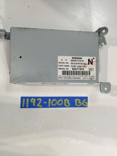 2006 nissan murano control assy av navigation module 06 oem 28330 cc21a