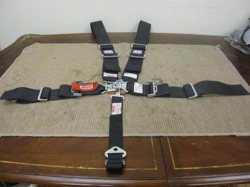 Simpson sport harness seat belt l/l 5-pt bolt-in #29043bk sfi 16.1 bolt-in