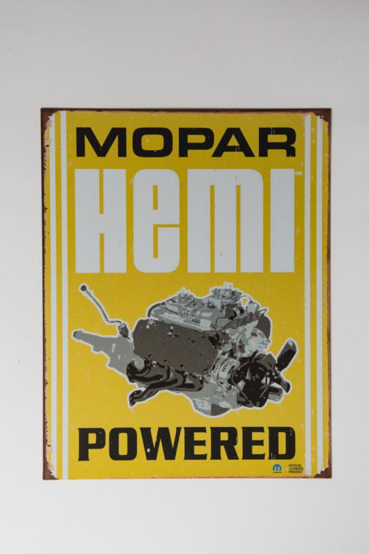 Vintage auto truck metal tin sign  mopar muscle car  hot rod classic race 0103