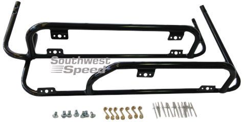 New ultramax karting low profile black nerf bars,both sides with dzus fasteners