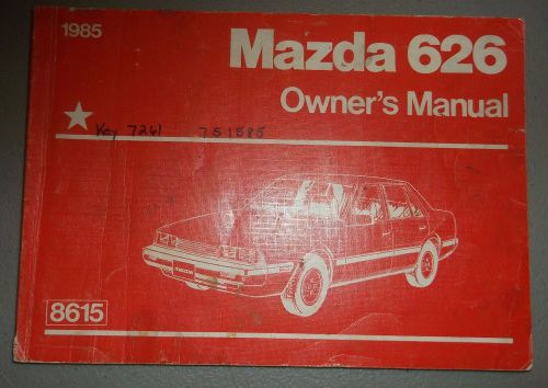 1985 mazda 626 owners manual