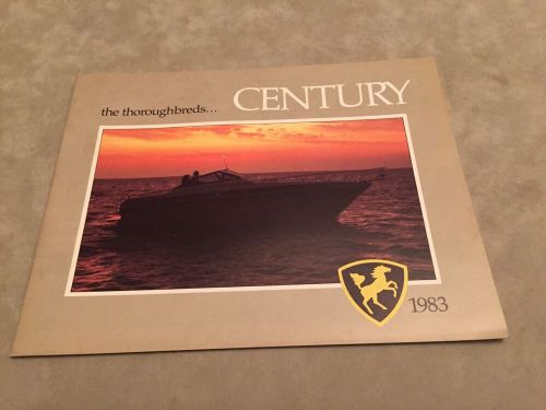 Century boat~boats~1983 original sales brochure~mint condition~coronado~resorter