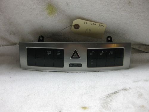 01-07 mercedes c230,240,280,320 hazard esp lock rear sun shade switch oem