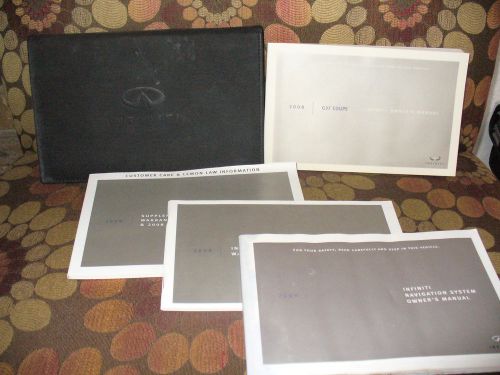 2008 08 infiniti g37 coupe owners manual with case 106