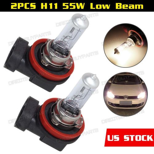 1pair h11 low beam car headlight 55w halogen bulb 4000k for chevrolet  2012-2015