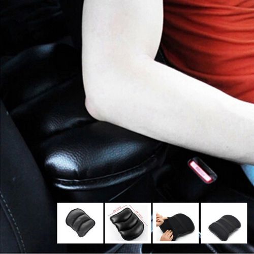 Black car center armrest console soft cushion pu leather mat cover cushion pad