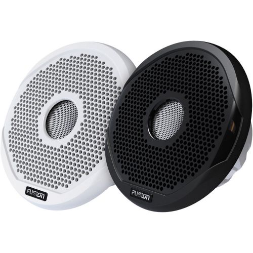 Fusion 6&#034; rd 2-way ipx65 marine speaker (pair) w/black+white grills # ms-fr6021