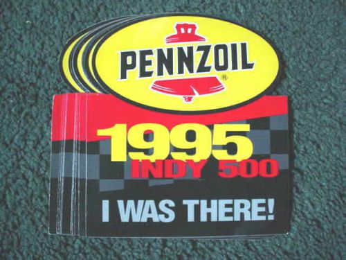 Racing stickers, 1995 indy 500  pennzoil  ****(20 stickers) ****