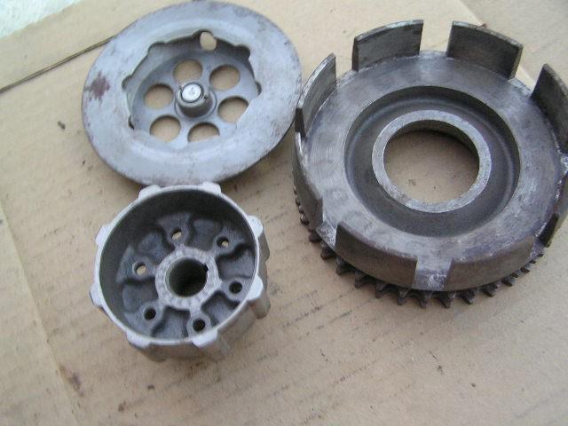 Bultaco sherpa m-3c model #3 clutch hubs & hardware complete plates cafe gt