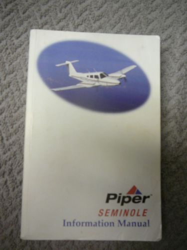 Piper seminole pa-44-180 information manual
