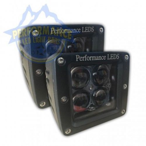 2x 4" 20w led lights 4d cube pods